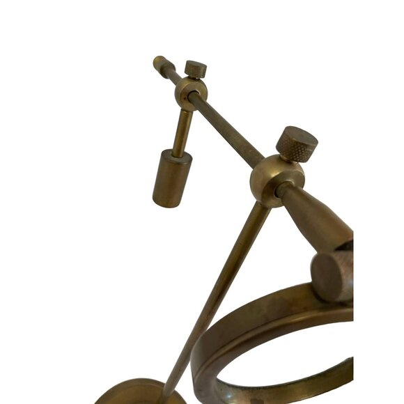 Vintage Nautical Brass Magnifying GLASS Desk Table Top Adjustable Reading Workin - Picture 3 of 6